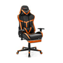 Reclining Racing Chair with Lumbar Support Footrest by LJGDeals