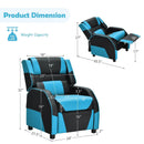 Kids Youth PU Leather Gaming Sofa Recliner with Headrest and Footrest by LJGDeals