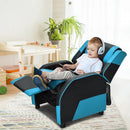Kids Youth PU Leather Gaming Sofa Recliner with Headrest and Footrest by LJGDeals