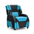 Kids Youth PU Leather Gaming Sofa Recliner with Headrest and Footrest by LJGDeals
