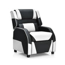 Kids Youth PU Leather Gaming Sofa Recliner with Headrest and Footrest by LJGDeals