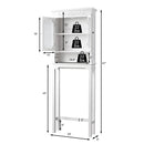 Bathroom Space Saver Carved Top Toilet Rack with Adjustable Shelf by LJGDeals
