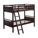 Twin Over Twin Bunk Bed Convertible 2 Individual Beds Wooden by LJGDeals