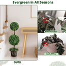 36 Inch Artificial Double Ball Tree Indoor and Outdoor UV Protection by LJGDeals