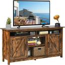 60”Industrial TV Stand Entertainment Center with Shelve and Cabinet-Brown by LJGDeals