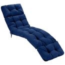 Outdoor Lounge Chaise Cushion with String Ties for Garden Poolside by LJGDeals