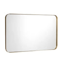 32 Inch x 20 Inch Metal Frame Wall-Mounted Rectangle Mirror by LJGDeals
