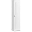 Free Standing Toilet Paper Holder with 4 Shelves and Top Slot for Bathroom-White by LJGDeals