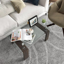 Rectangular Tempered Glass Coffee Table with Shelf by LJGDeals