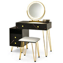 Modern Dressing Table with Storage Cabinet by LJGDeals