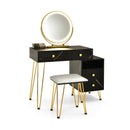 Modern Dressing Table with Storage Cabinet by LJGDeals