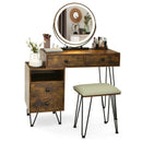 Modern Dressing Table with Storage Cabinet by LJGDeals