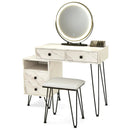 Modern Dressing Table with Storage Cabinet by LJGDeals