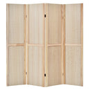4-Panel Pegboard Display 5 Feet Tall Folding Privacy Screen for Craft Display Organized