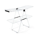 2-Tier Foldable Clothes Drying Rack with Adjustable Gullwing by LJGDeals