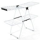 2-Tier Foldable Clothes Drying Rack with Adjustable Gullwing by LJGDeals