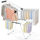 2-Tier Foldable Clothes Drying Rack with Adjustable Gullwing by LJGDeals