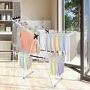 2-Tier Foldable Clothes Drying Rack with Adjustable Gullwing by LJGDeals