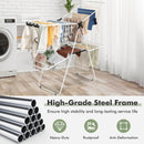 2-Tier Foldable Clothes Drying Rack with Adjustable Gullwing by LJGDeals