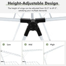 2-Tier Foldable Clothes Drying Rack with Adjustable Gullwing by LJGDeals