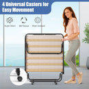 Portable Folding Bed with Memory Foam Mattress and Sturdy Metal Frame Made in Italy by LJGDeals