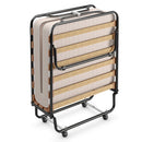 Portable Folding Bed with Memory Foam Mattress and Sturdy Metal Frame Made in Italy by LJGDeals