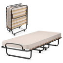 Portable Folding Bed with Memory Foam Mattress and Sturdy Metal Frame Made in Italy by LJGDeals