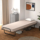 Portable Folding Bed with Memory Foam Mattress and Sturdy Metal Frame Made in Italy by LJGDeals