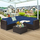 6 Pieces Patio Furniture Sofa Set with Cushions for Outdoor by LJGDeals