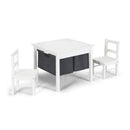 2-in-1 Kids Activity Table and 2 Chairs Set with Storage Building Block Table by LJGDeals