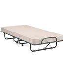 Rollaway Guest Bed with Sturdy Steel Frame and Memory Foam Mattress Made in Italy by LJGDeals