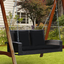 2-Person Patio Rattan Porch Swing with Cushions by LJGDeals