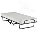 Rollaway Folding Bed with Memory Foam Mattress and Sturdy Metal Frame Made in Italy by LJGDeals