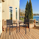 Set of 2 Outdoor Patio PE Rattan Dining Chairs by LJGDeals