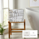 Decorative Cotton Stripe Bath Towel Set - Noelle Collection by Great Bay Home