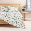 Turkish Cotton Christmas Flannel Sheet - Whittaker Collection by Great Bay Home