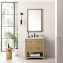 James Martin Breckenridge 30" Single Bathroom Vanity, Light Natural Oak