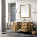 James Martin Laurent 48" Dual Mount Single Bathroom Vanity, Light Natural Oak