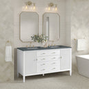 James Martin Myrrin 60" Double Bathroom Vanity, Bright White
