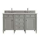 James Martin Brittany 60" Double Bathroom Vanity, Urban Gray