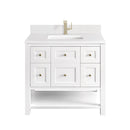 James Martin Breckenridge 36" Single Bathroom Vanity, Bright White