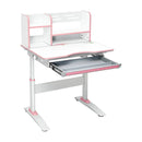 Kids Multifunctional Writing Desk with Tilt Desktop and Book Shelf by LJGDeals