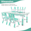 Kids Table and Chairs Set for 4 with Graffiti Desktop by LJGDeals