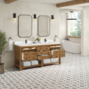 James Martin Malibu 72" Double Bathroom Vanity, Amber Birch