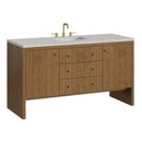 James Martin Hudson 60" Single Bathroom Vanity, Honey Oak