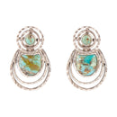 Hypnosis Turquoise and Sterling Silver Earrings