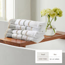 Decorative Cotton Stripe Bath Towel Set - Noelle Collection by Great Bay Home