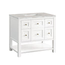 James Martin Breckenridge 36" Single Bathroom Vanity, Bright White