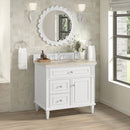 James Martin Lorelai 36" Single Bathroom Vanity, Bright White
