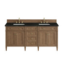 James Martin Brittany 72" Double Bathroom Vanity, Pecan